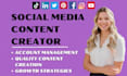 be your tiktok manager and tiktok content creator