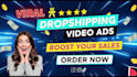 creat awesome dropshipping video ad for facebook ads