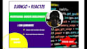 do website design using reactjs , python django as  full stack web developer
