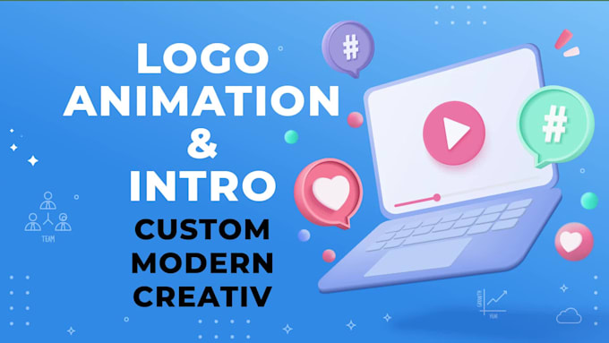create a professional youtube intro, outro or logo animation