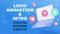 create a professional youtube intro, outro or logo animation