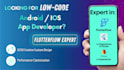 be your flutterflow developer, low code app development, flutter flow