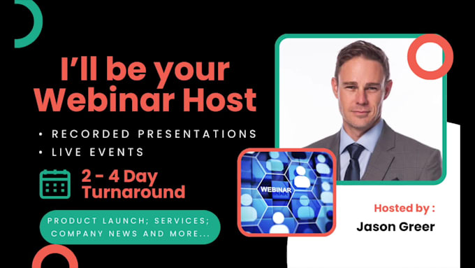be your spokesperson actor for your webinar and presentation