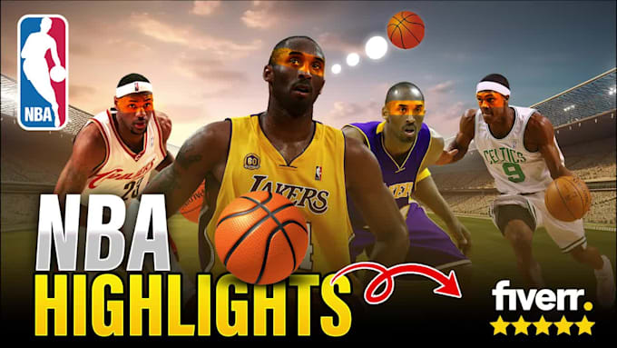 create nba, highlights video and youtube shorts