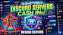 design a money making discord server for you