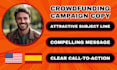 write a professional pitch for your crowdfunding campaign
