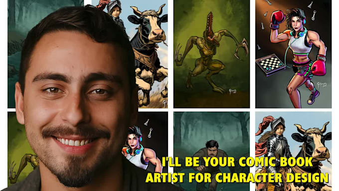 Be your comic book artist for character design by Herzog_gabriel | Fiverr