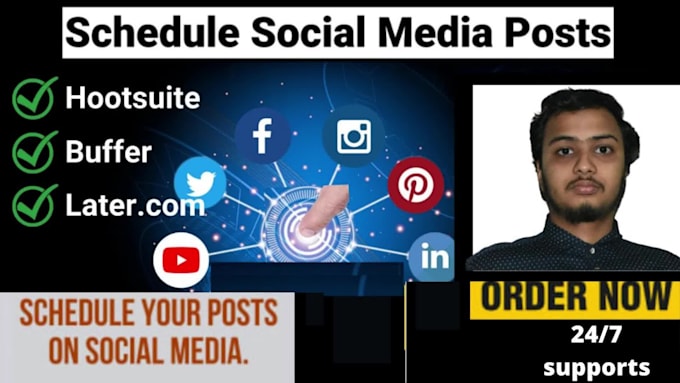 professionally schedule your posts on social media