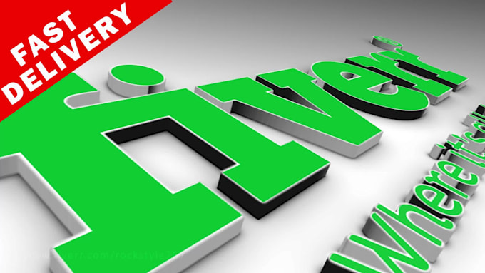 create this 3d logo animation intro video