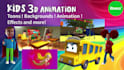 create kids 3d animation and rhymes