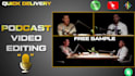 do video podcasts, zoom podcast editing professionally