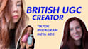 create a british female UK ugc video ad for tiktok and meta, real human creator
