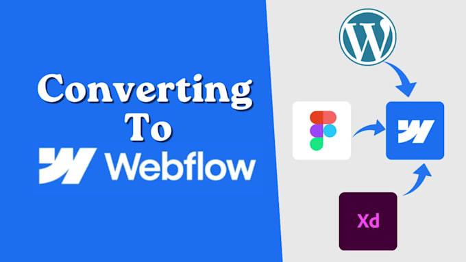 convert wordpress to webflow, figma to webflow, xd to webflow website