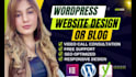 build responsive wordpress website design, redesign , landing page