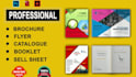 design professional flyer, brochure, catalog and newsletter