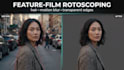 rotoscoping and remove video background without green screen