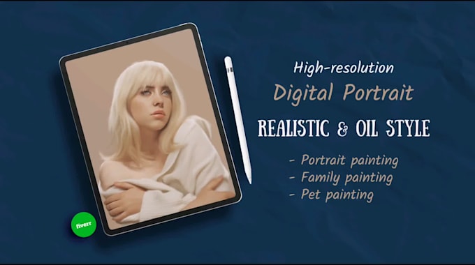 draw a digital portrait for your photo