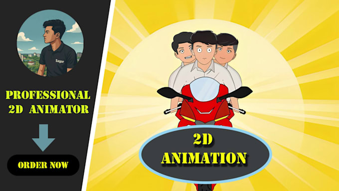create professional 2d cartoon animation videos