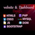 design ,redesign, develop a responsive website with HTML CSS js dom PHP mysql