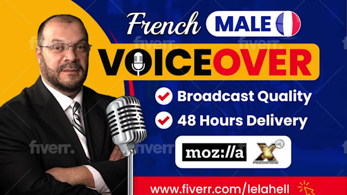 record french male voice over