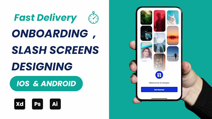 design unique splash and onboarding screens for your app