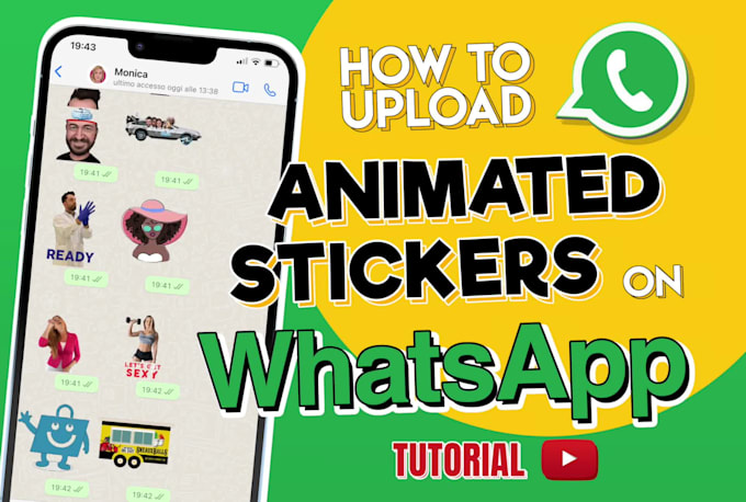show you how to upload animated stickers on whatsapp, tutorial