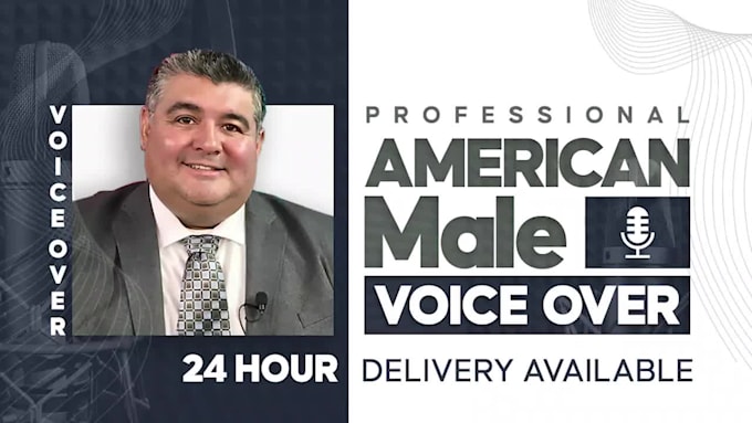 record a professional male voiceover in american english