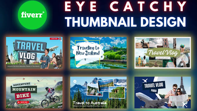 design eye catching canva youtube thumbnail templates in 1 hour