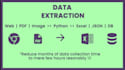 perform python data wizardry by extracting from  pdfs, images, web and apis