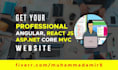 build angular, react js, asp net core web api, rest api