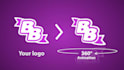 make 3d animation loop GIF rotate for your logo or icon