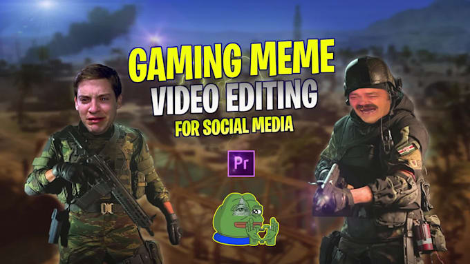 edit viral funny gaming meme videos for social media