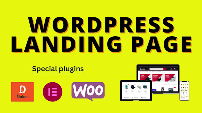 build a professional and modern responsive wp landing page