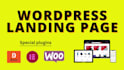 build a professional and modern responsive wp landing page