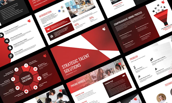 design presentation, pitch deck, sales deck in canva, indesign, or powerpoint
