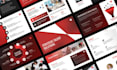 design presentation, pitch deck, sales deck in canva, indesign, or powerpoint