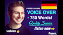 record a native german voice over for image films, socialmedia and more