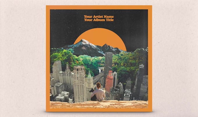 design your vintage album cover art and single cover art no ai