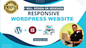 create responsive wordpress website or wordpress design