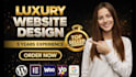 build a luxury wordpress website design for your premium brand