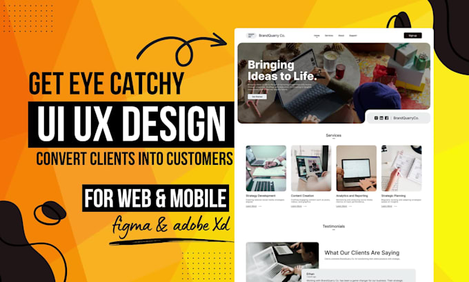 Create professional website ui ux and mobile app ui ux in figma and ...