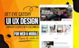 create professional website UI UX and mobile app UI UX in figma and adobe xd