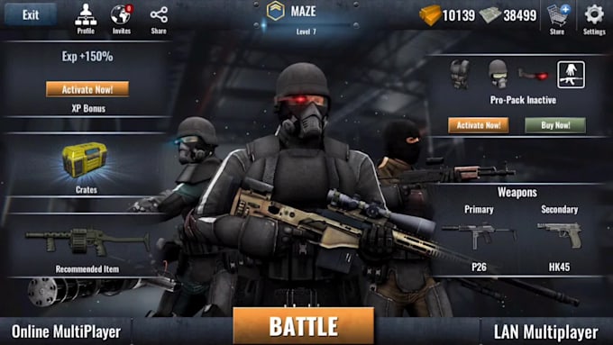 design stunning game ui ux design, menu, gui, hud in unreal engine, unity ui