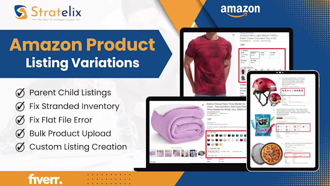 create amazon variation listing and fix parent child listing errors