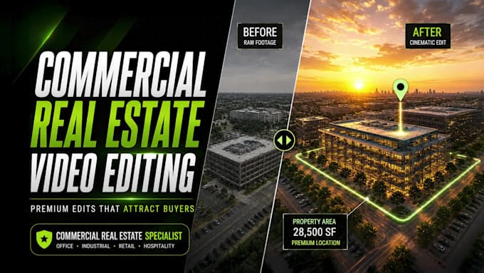 do professional commercial real estate drone video editing