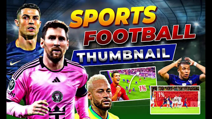 design eye catchy sports, football, nba, nfl or gym thumbnail for youtube