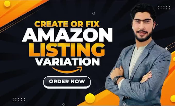 create amazon listing or fix amazon listing errors and variation setup
