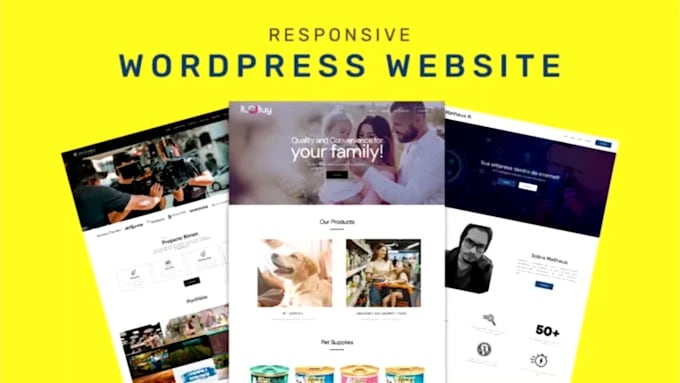build a professional, fast and responsive wordpress website
