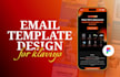 design editable figma email templates for klaviyo newsletters and campaign