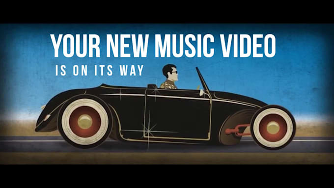 create your new music video as bespoke tailored 2d animation